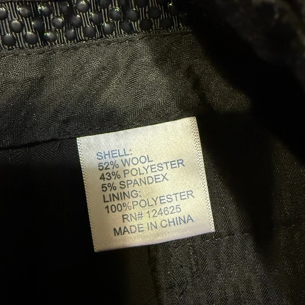 Murphy & Hartelius MH Mens 34R Pilot Aviation Uniform Black Dress Pants Wool
